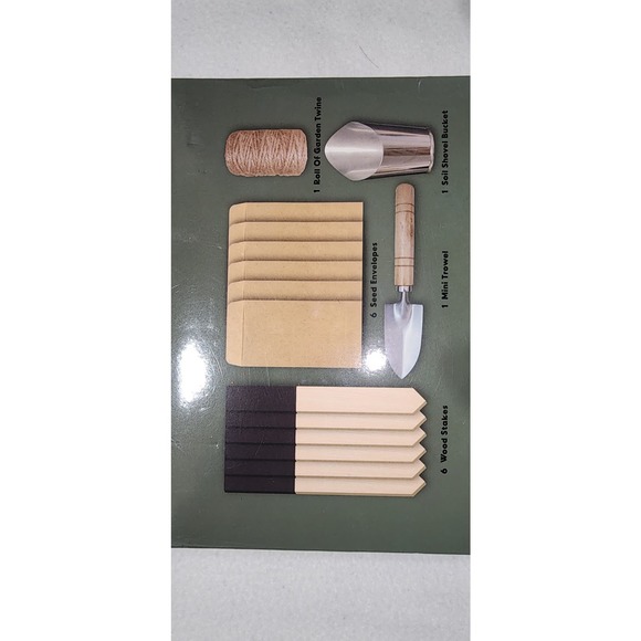 mini garden set with mini trowel. soil bucket and garden twine - Picture 4 of 7